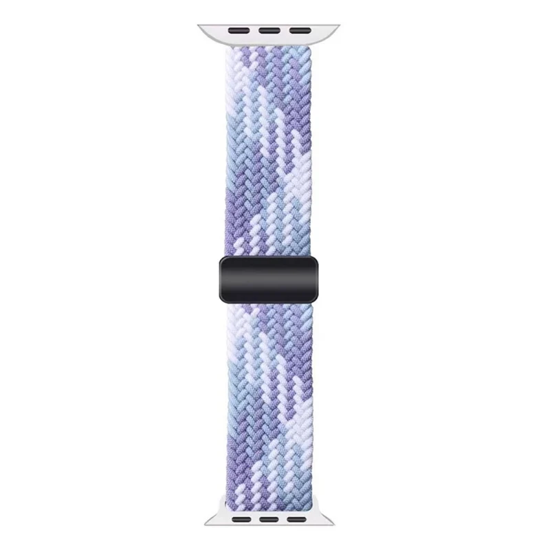Apple Watch 49mm / 45mm / 44mm / 42mm Nylon Wristband Bracelet - Black+White