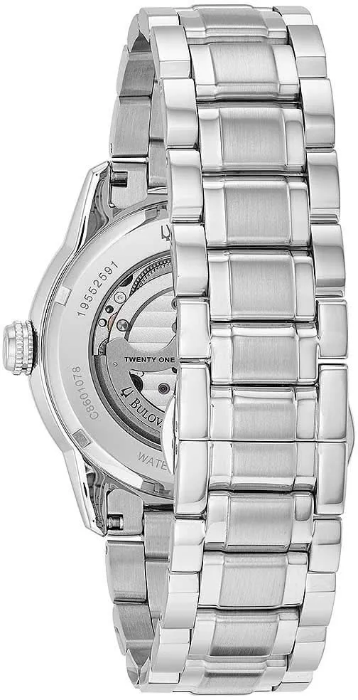 Bulova Sutton 96A119 Herrenuhr • Skelett-Zifferblatt • 21-Jewel Automatik