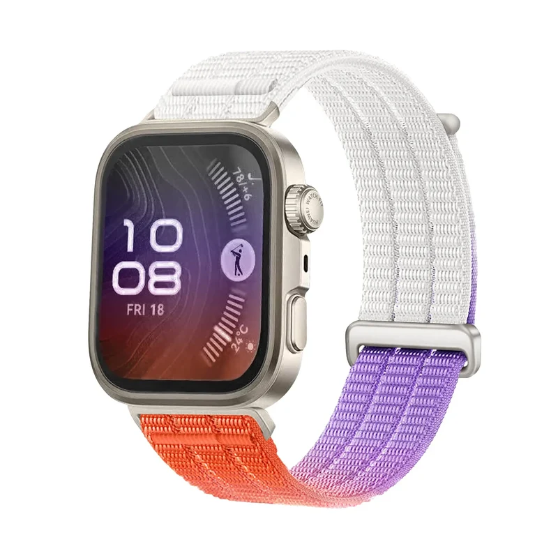 Huawei Watch Fit 4 Pro Nylon Air Armband (Gradient Orange)