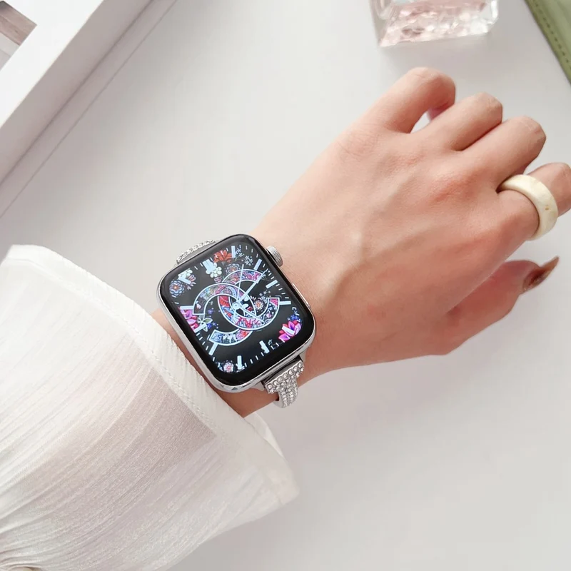 Apple Watch Series 49mm - 45mm - 44mm - 42mm Universal Watch Band Bling Strap