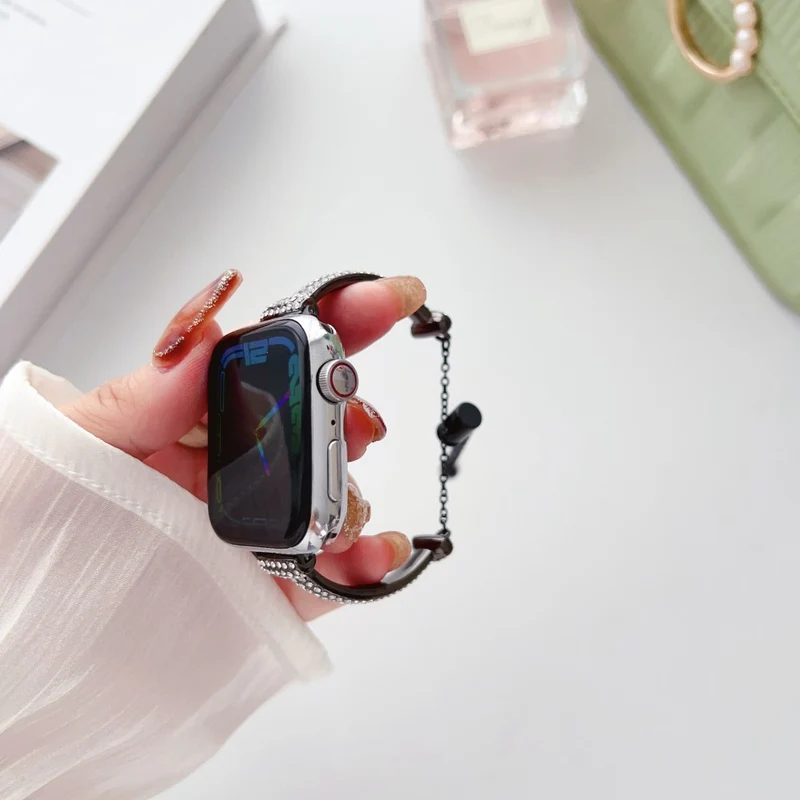 Apple Watch Series 49mm - 45mm - 44mm - 42mm Universal Watch Band Bling Strap