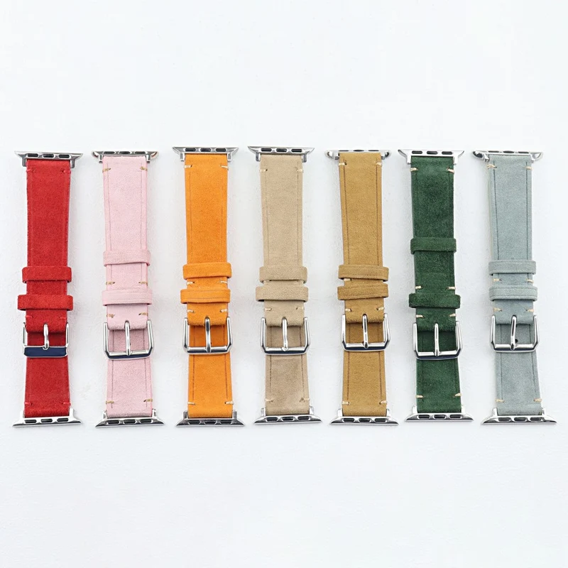 Apple Watch Series 49mm - 45mm - 44mm - 42mm Universal Textured Leather Watch Bands
