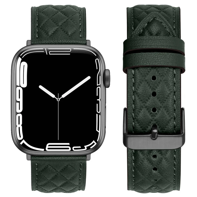 Apple Watch Series 49mm - 45mm - 44mm - 42mm Universal Genuine Cow Leather Watch Band