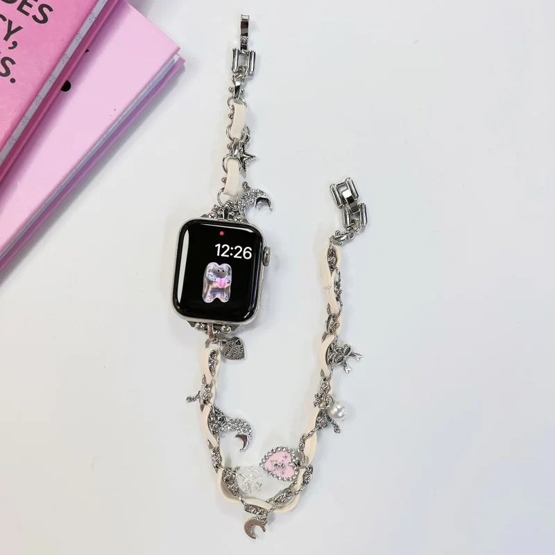 Apple Watch Series 49mm - 45mm - 44mm - 42mm Universal Watch Strap Chain Bracelet