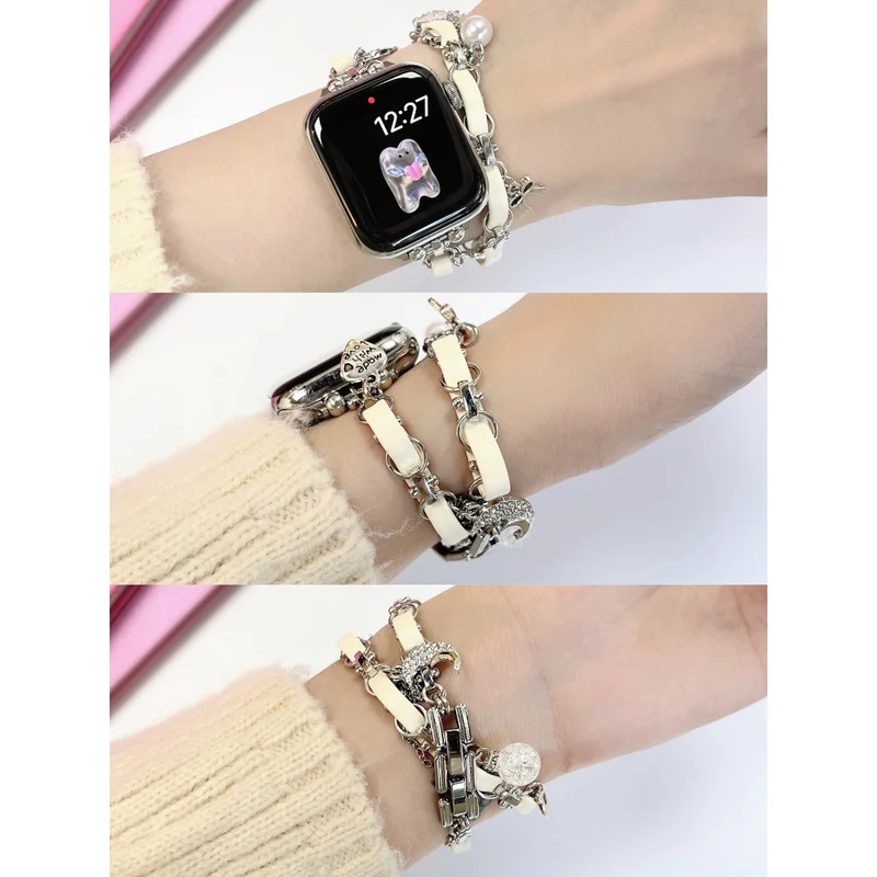 Apple Watch Series 49mm - 45mm - 44mm - 42mm Universal Watch Strap Chain Bracelet