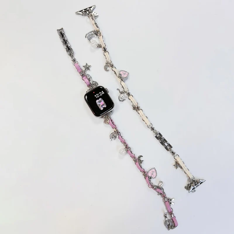 Apple Watch Series 49mm - 45mm - 44mm - 42mm Universal Watch Strap Chain Bracelet