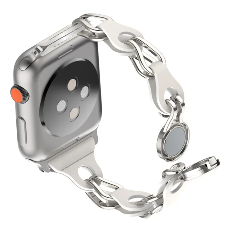Apple Watch Series 49mm - 45mm - 44mm - 42mm Universal Magnetic Chain Style Watch Band