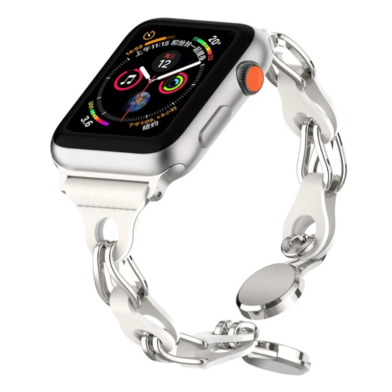 Apple Watch Series 49mm - 45mm - 44mm - 42mm Universal Magnetic Chain Style Watch Band