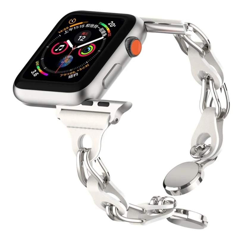 Apple Watch Series 49mm - 45mm - 44mm - 42mm Universal Magnetic Chain Style Watch Band