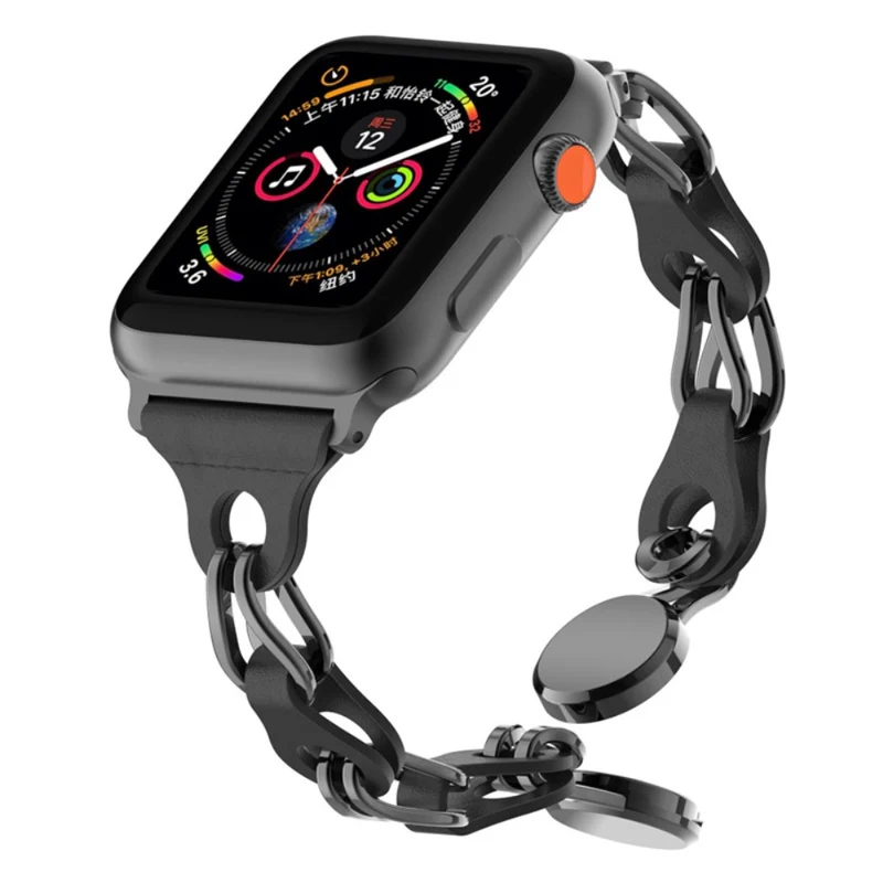 Apple Watch Series 49mm - 45mm - 44mm - 42mm Universal Magnetic Chain Style Watch Band