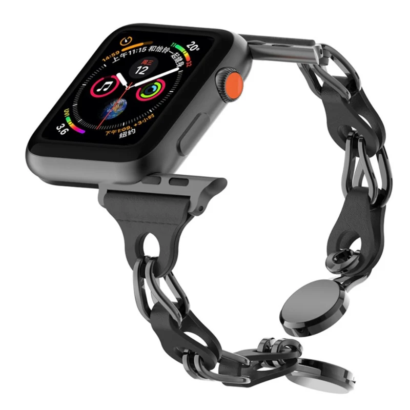 Apple Watch Series 49mm - 45mm - 44mm - 42mm Universal Magnetic Chain Style Watch Band