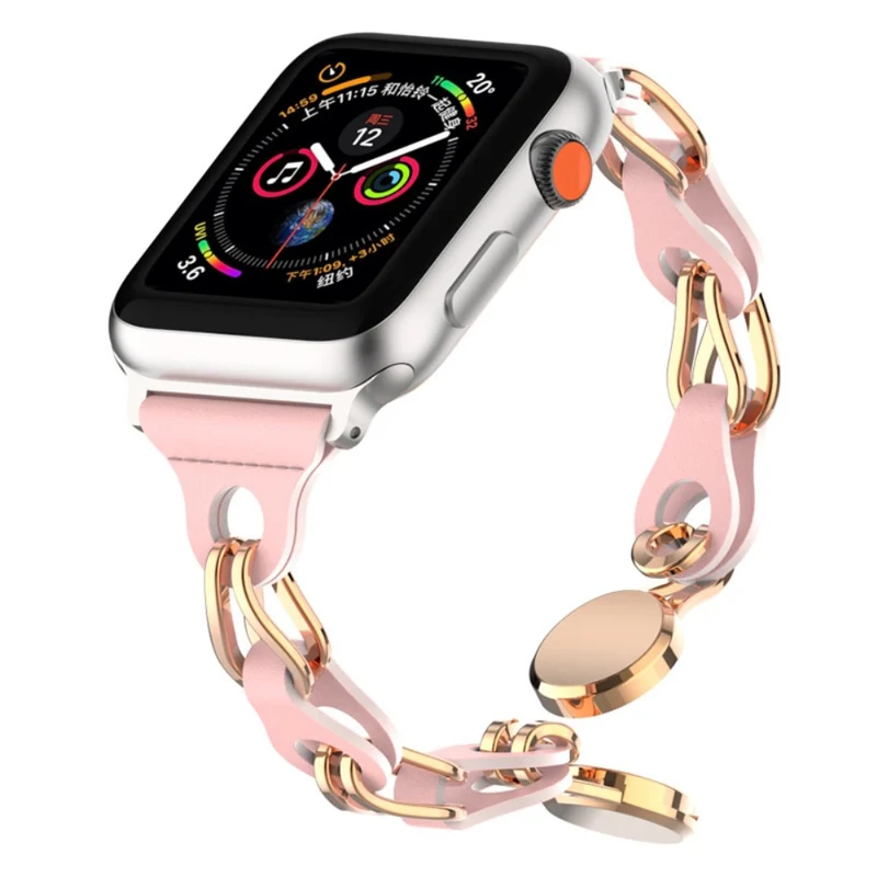 Apple Watch Series 49mm - 45mm - 44mm - 42mm Universal Magnetic Chain Style Watch Band
