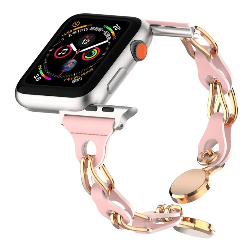 Apple Watch Series 49mm - 45mm - 44mm - 42mm Universal Magnetic Chain Style Watch Band
