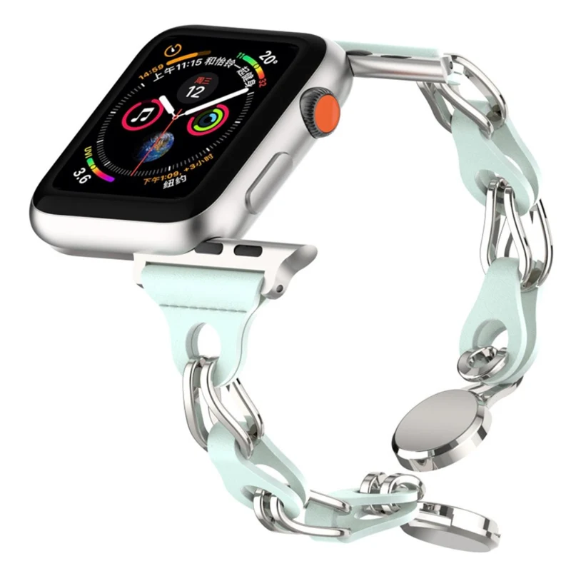 Apple Watch Series 49mm - 45mm - 44mm - 42mm Universal Magnetic Chain Style Watch Band