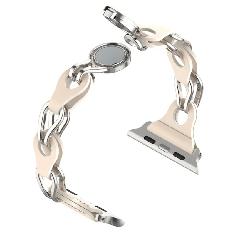 Apple Watch Series 49mm - 45mm - 44mm - 42mm Universal Magnetic Chain Style Watch Band