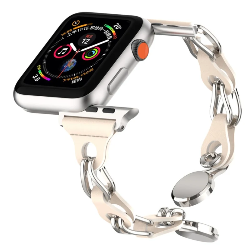 Apple Watch Series 49mm - 45mm - 44mm - 42mm Universal Magnetic Chain Style Watch Band