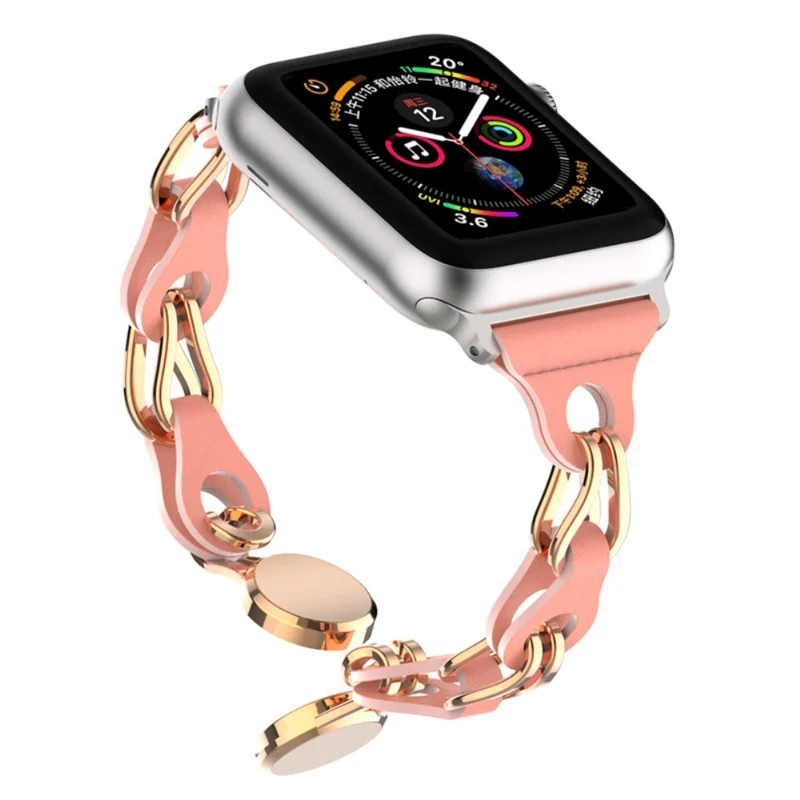 Apple Watch Series 49mm - 45mm - 44mm - 42mm Universal Magnetic Chain Style Watch Band