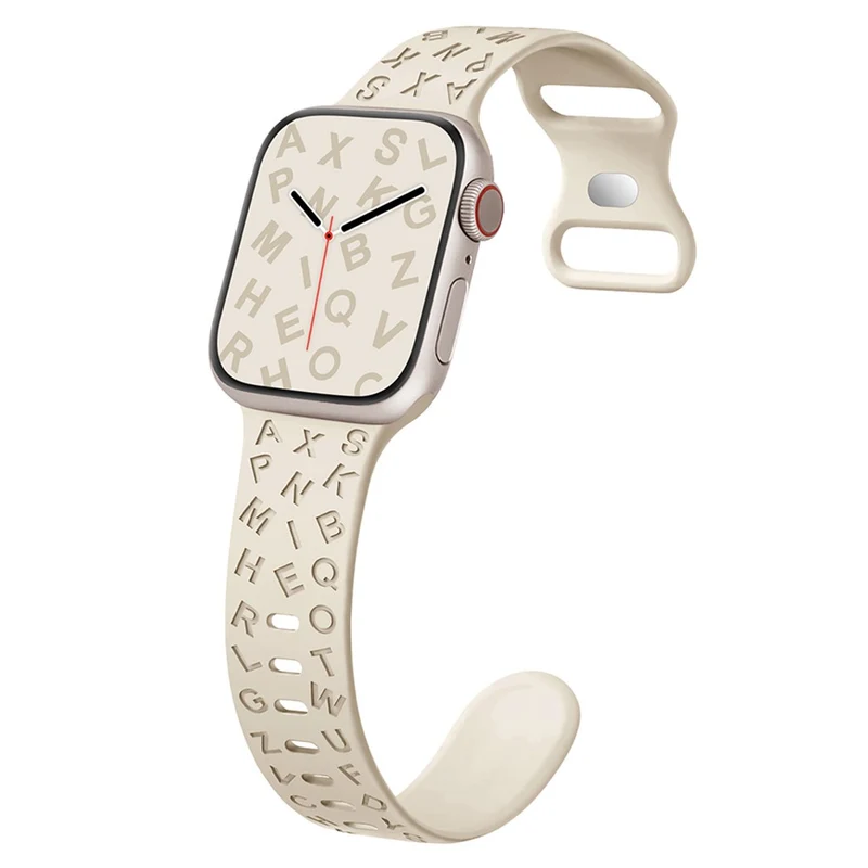 Apple Watch Series 41mm - 40mm - 38mm Universal Silicone Wristband with Butterfly Buckle