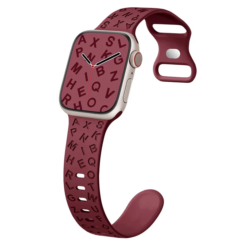 Apple Watch Series 41mm - 40mm - 38mm Universal Silicone Wristband with Butterfly Buckle