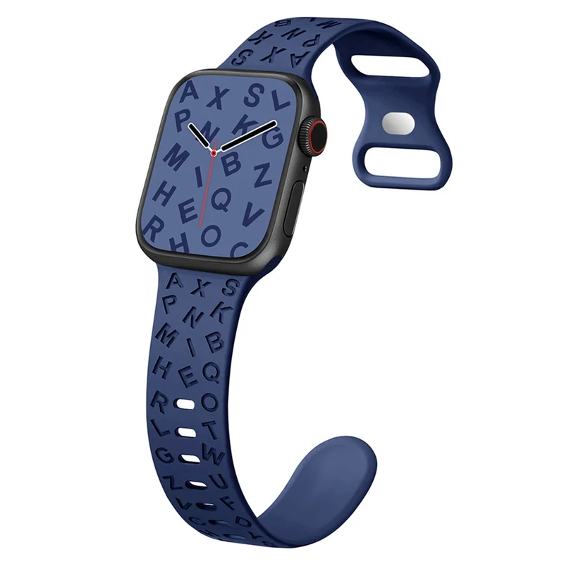 Apple Watch Series 41mm - 40mm - 38mm Universal Silicone Wristband with Butterfly Buckle