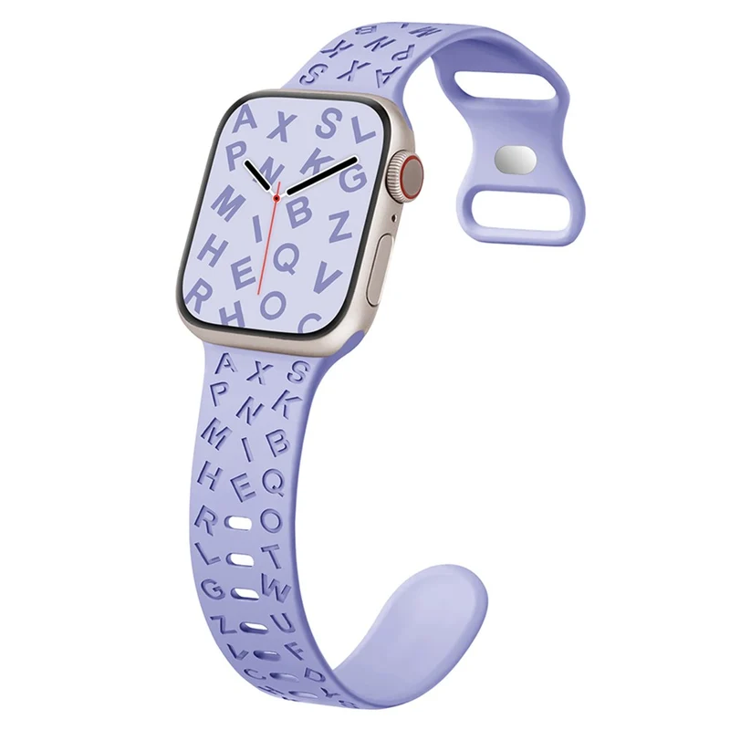 Apple Watch Series 41mm - 40mm - 38mm Universal Silicone Wristband with Butterfly Buckle