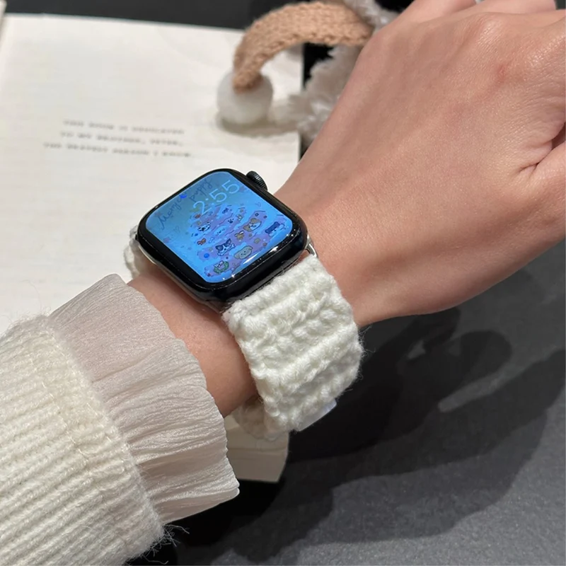 Apple Watch Series 41mm - 40mm - 38mm Universal Velvet Cotton Watch Band