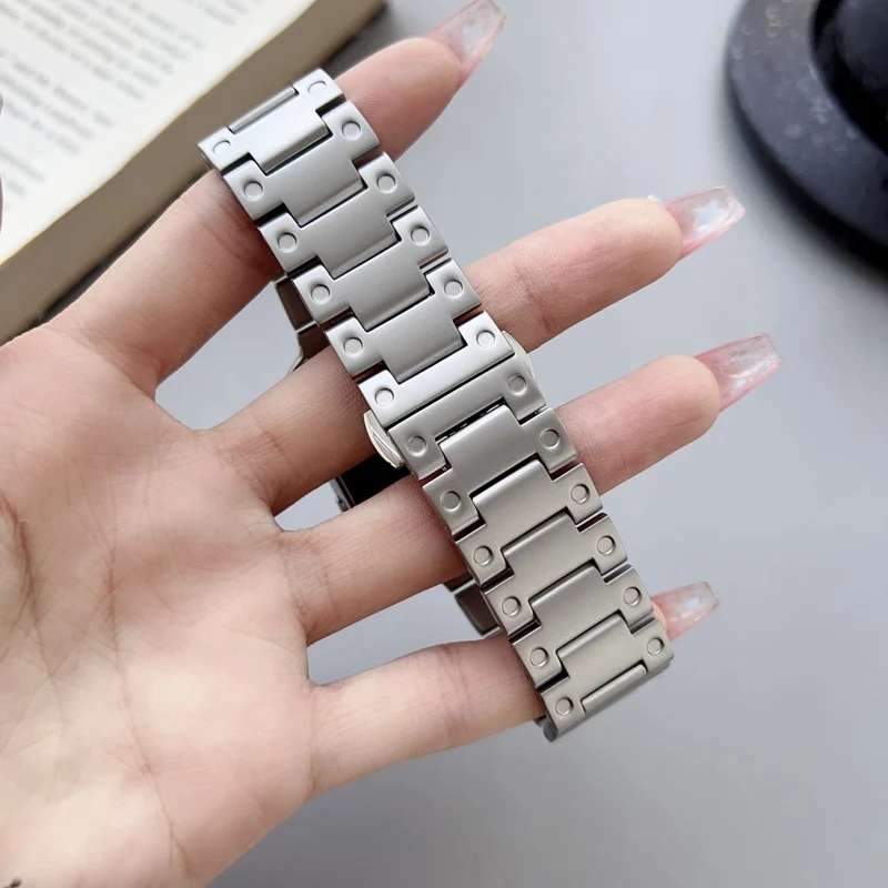 Apple Watch Series 41mm - 40mm - 38mm Universal Stainless Steel Wrist Strap