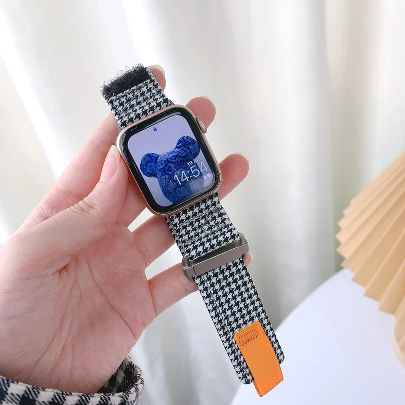 Apple Watch Series 41mm - 40mm - 38mm Universal Nylon Watch Strap - Jean Blue