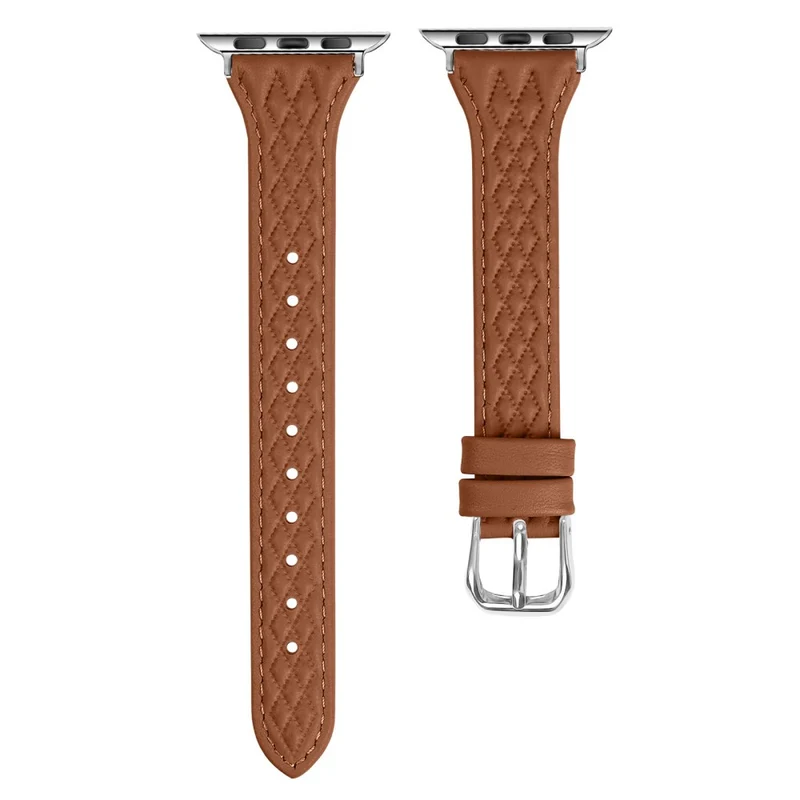 Apple Watch Series 41mm - 40mm - 38mm Universal Watch Band Top-Layer Cow Leather Strap
