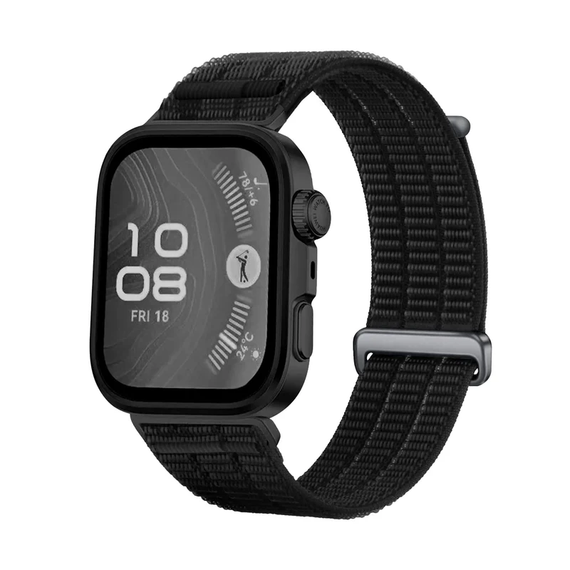 Huawei Watch Fit 4 Nylon Air Armband (Schwarz)