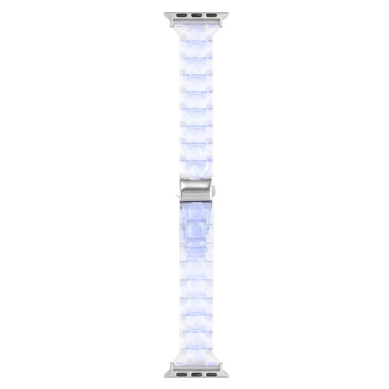 Apple Watch 49mm / 45mm / 44mm / 42mm Bracelet 3-Bead Watch Band - Gradient Gradient Blue