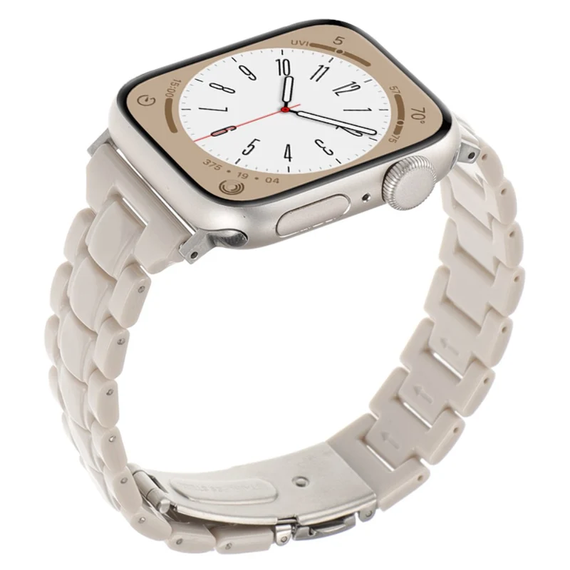 Apple Watch 49mm / 45mm / 44mm / 42mm Bracelet 3-Bead Watch Band - Gradient Gradient Blue