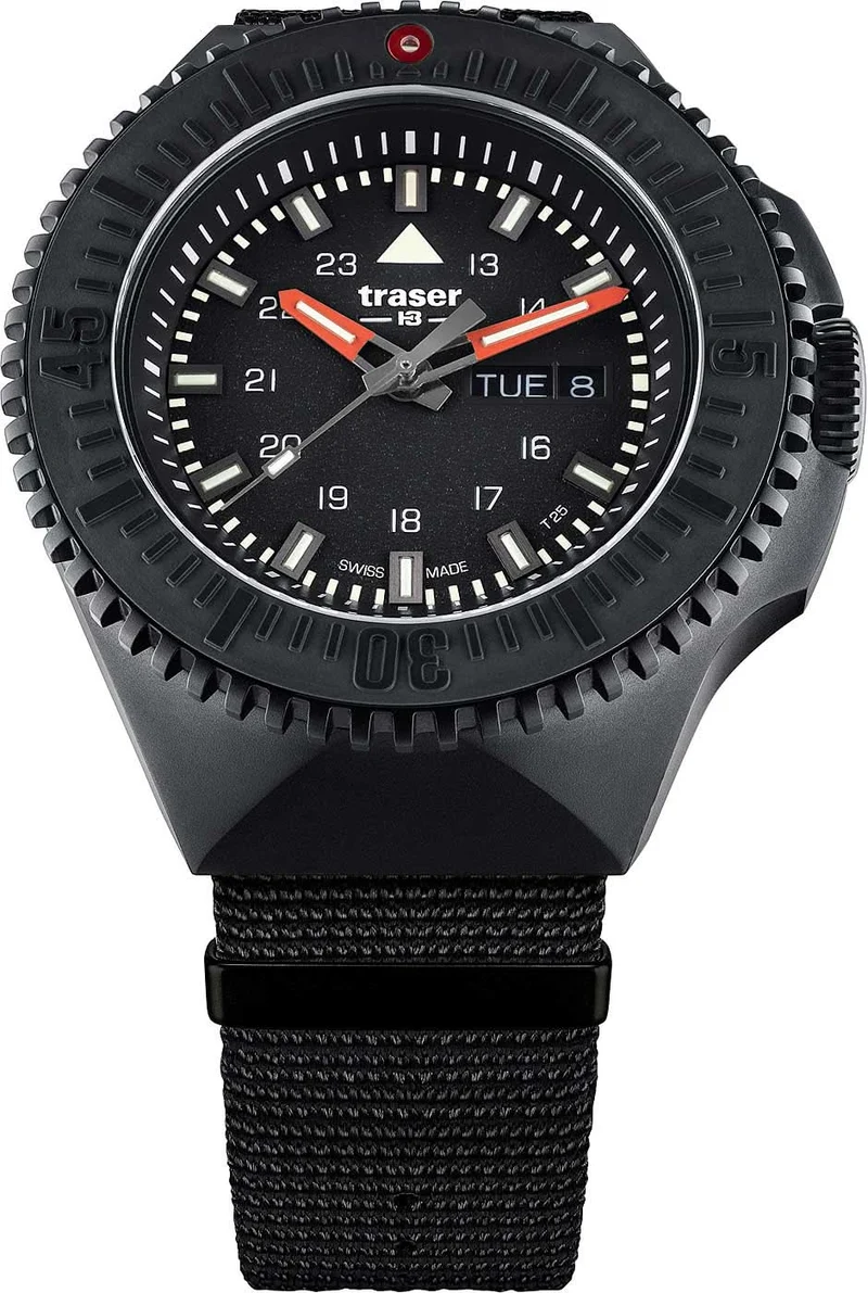 Traser P69 Black Stealth 109854 Herrenuhr • H3-Tritium • Swiss Made