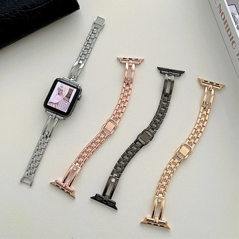 Apple Watch Series 49mm - 45mm - 44mm - 42mm Universal Zinc Metal Watchband Strap