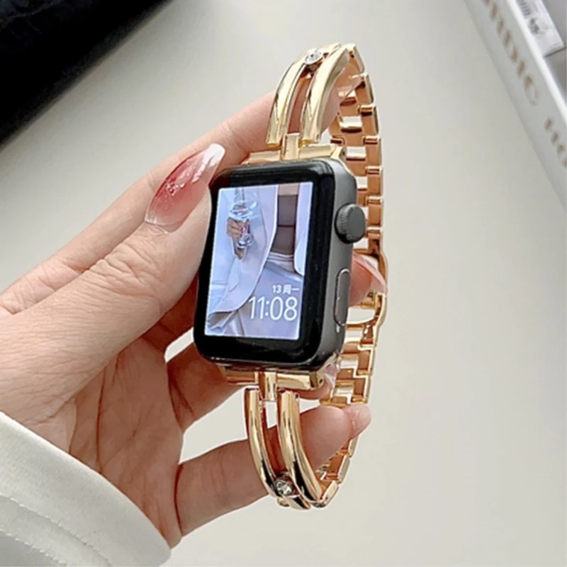 Apple Watch Series 49mm - 45mm - 44mm - 42mm Universal Zinc Metal Watchband Strap