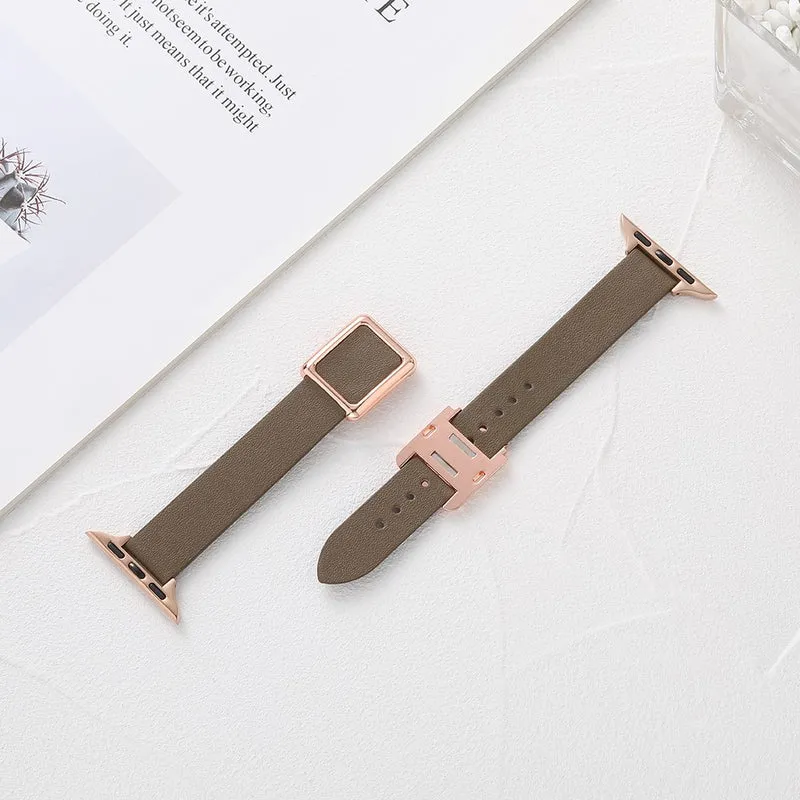 Apple Watch Series 49mm - 45mm - 44mm - 42mm Universal Replacement Wrist Band - Taupe