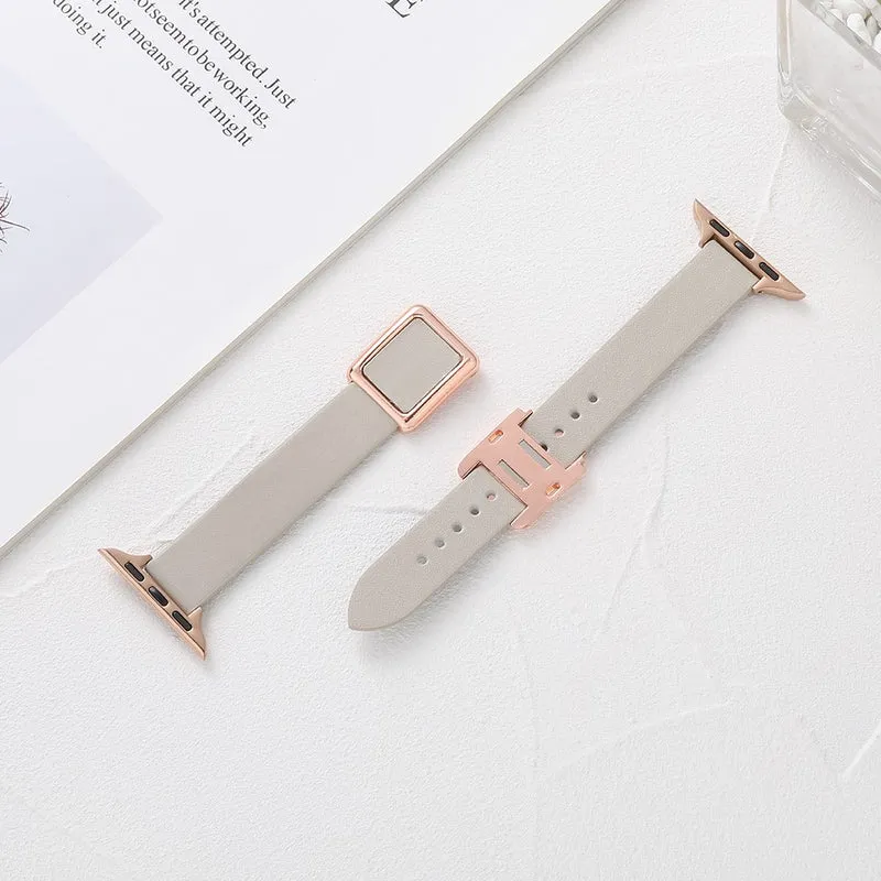 Apple Watch Series 49mm - 45mm - 44mm - 42mm Universal Replacement Wrist Band - Taupe