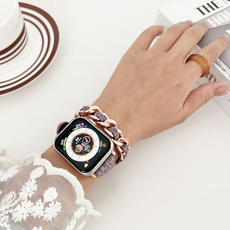 Apple Watch Series 49mm - 45mm - 44mm - 42mm Universal Watch Band Replacement - Violet