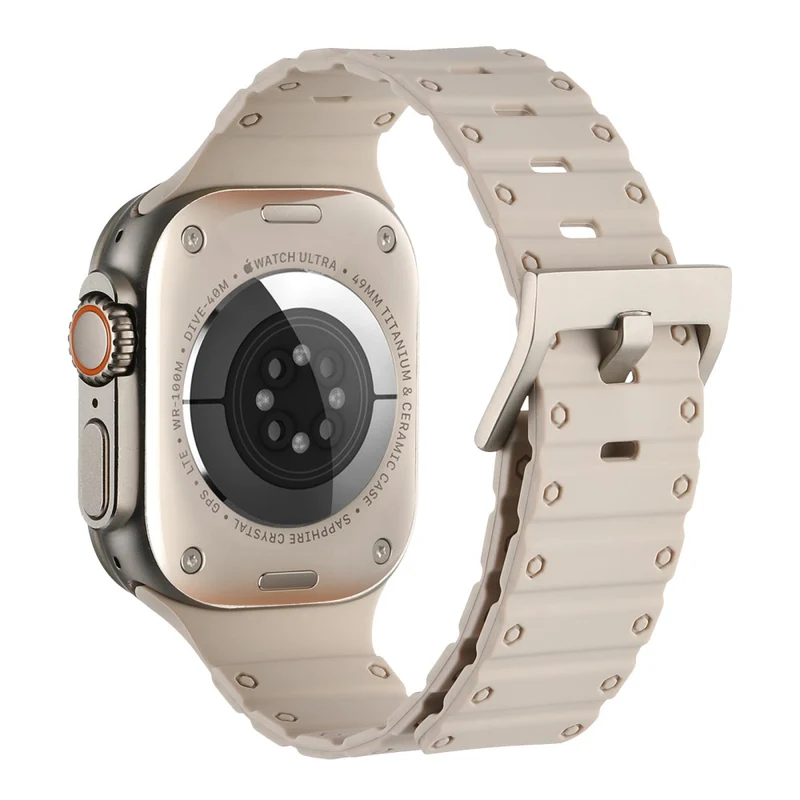 Apple Watch Series 49mm - 45mm - 44mm - 42mm Universal Flexible Magnetic Watch Band - Lilac