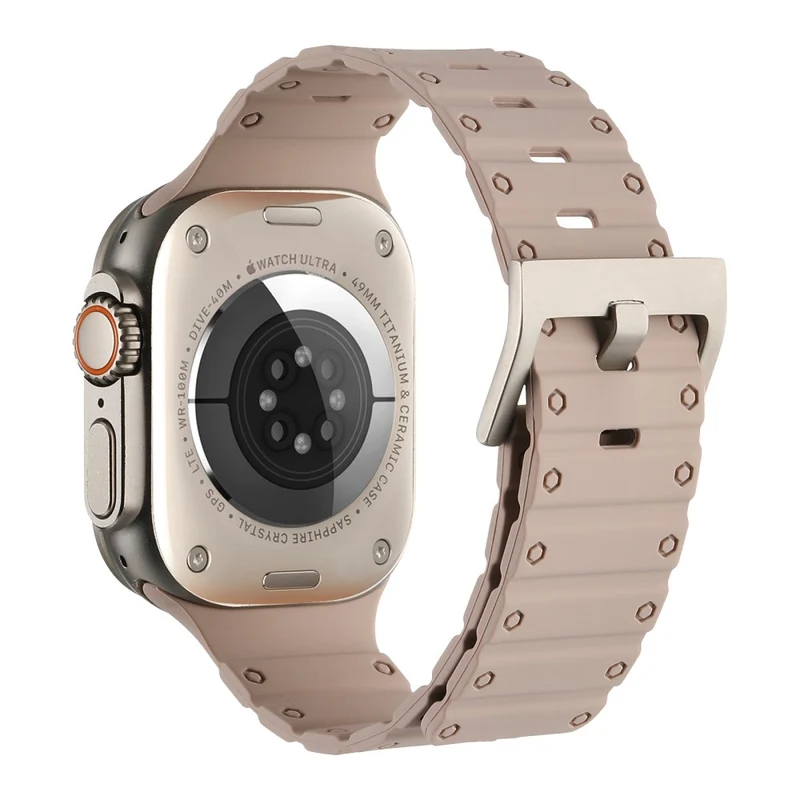 Apple Watch Series 49mm - 45mm - 44mm - 42mm Universal Flexible Magnetic Watch Band - Lilac