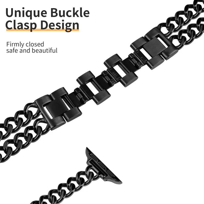 Apple Watch Series 41mm - 40mm - 38mm Universal Stainless Steel Wrist Strap