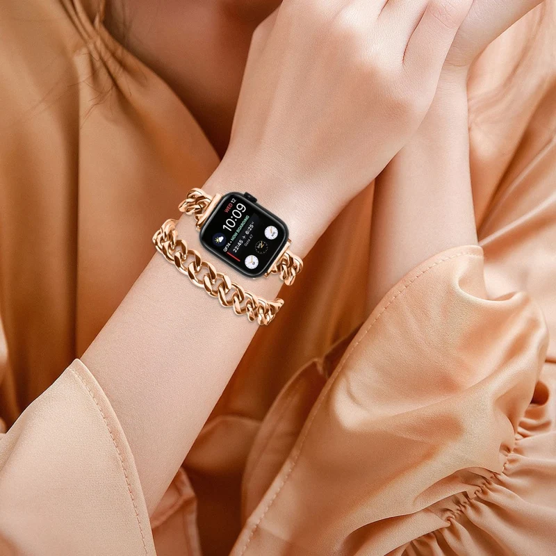 Apple Watch Series 41mm - 40mm - 38mm Universal Stainless Steel Wrist Strap