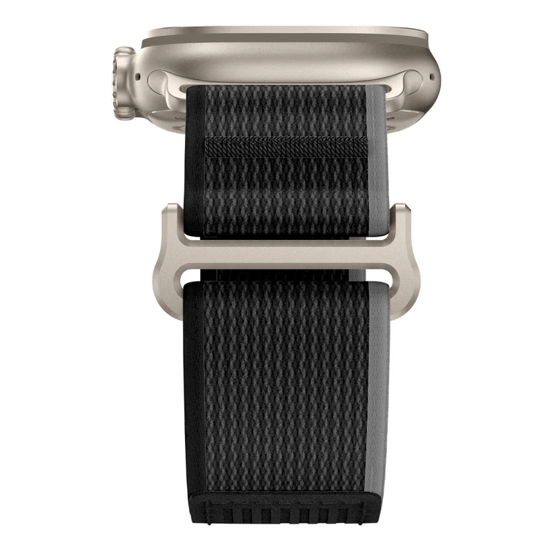 Apple Watch Series 41mm - 40mm - 38mm Universal Strap Nylon Sport Loop Band - Black+Grey