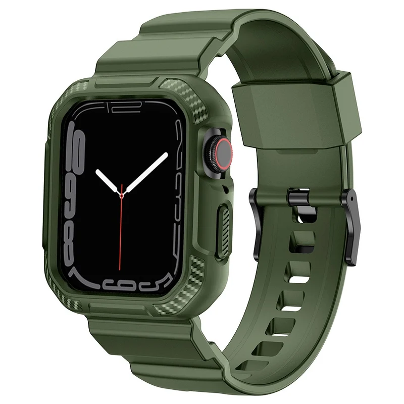 Apple Watch Series 41mm - 40mm - 38mm Universal Watch Band Scratch Resistant Strap with Case