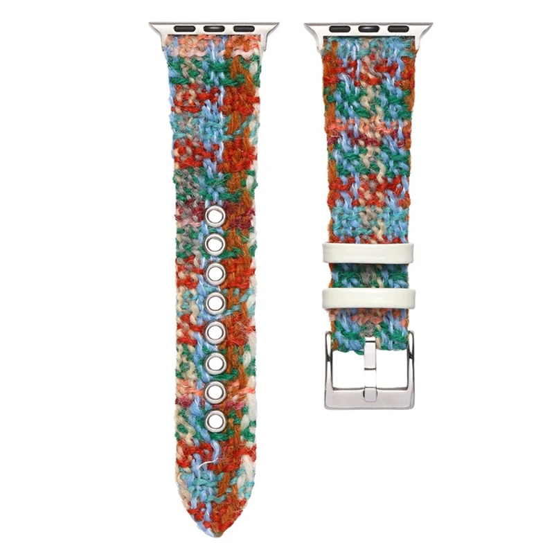 Apple Watch Series 41mm / 40mm / 38mm Watch Band Woolen Strap - Oil Painting Color