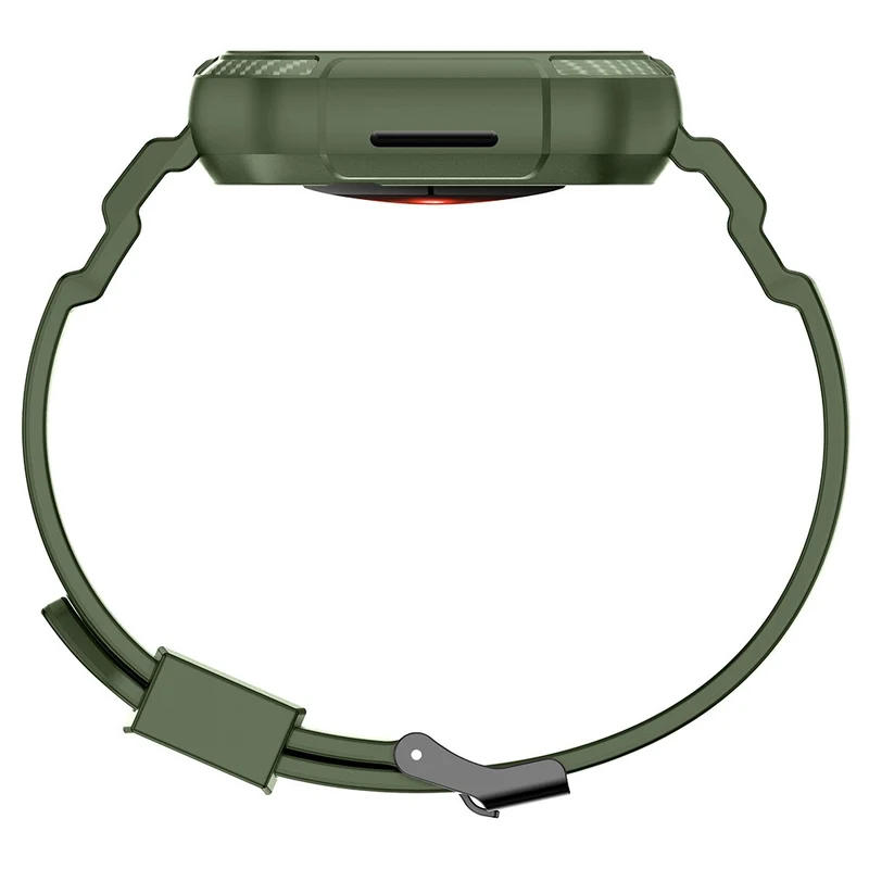Apple Watch Series 49mm - 45mm - 44mm - 42mm Universal Scratch Resistant Band with Watch Case - Dark Grey