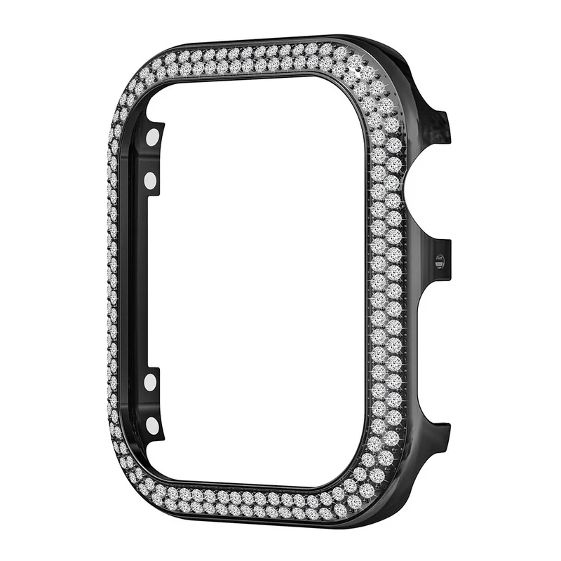 Apple Watch Series 4 / 5 / 6 / SE / SE (2022) / SE (2023) 44mm Rhinestone Decor Zinc Alloy Watch Case