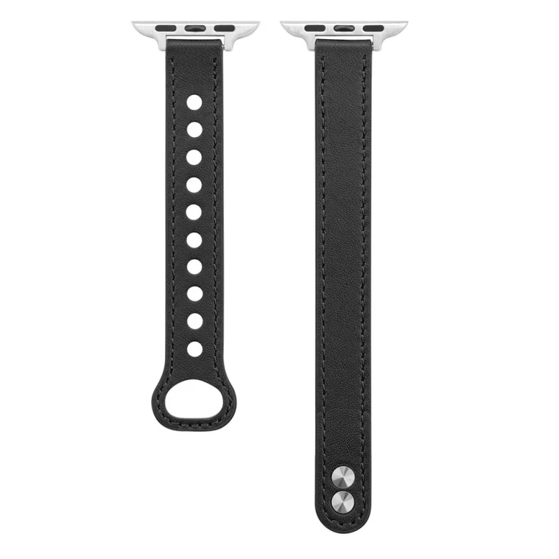 Apple Watch Series 41mm / 40mm / 38mm Watch Strap Genuine Cow Leather Band - Tan