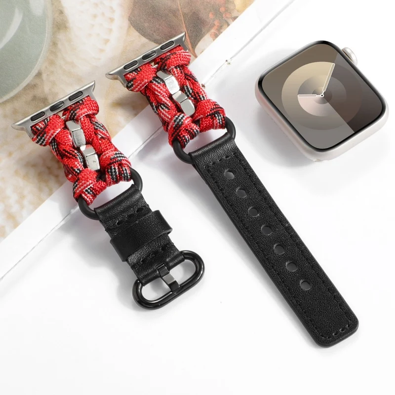 Apple Watch Series 41mm / 40mm / 38mm Nuts Decor Braided Band Watch Strap