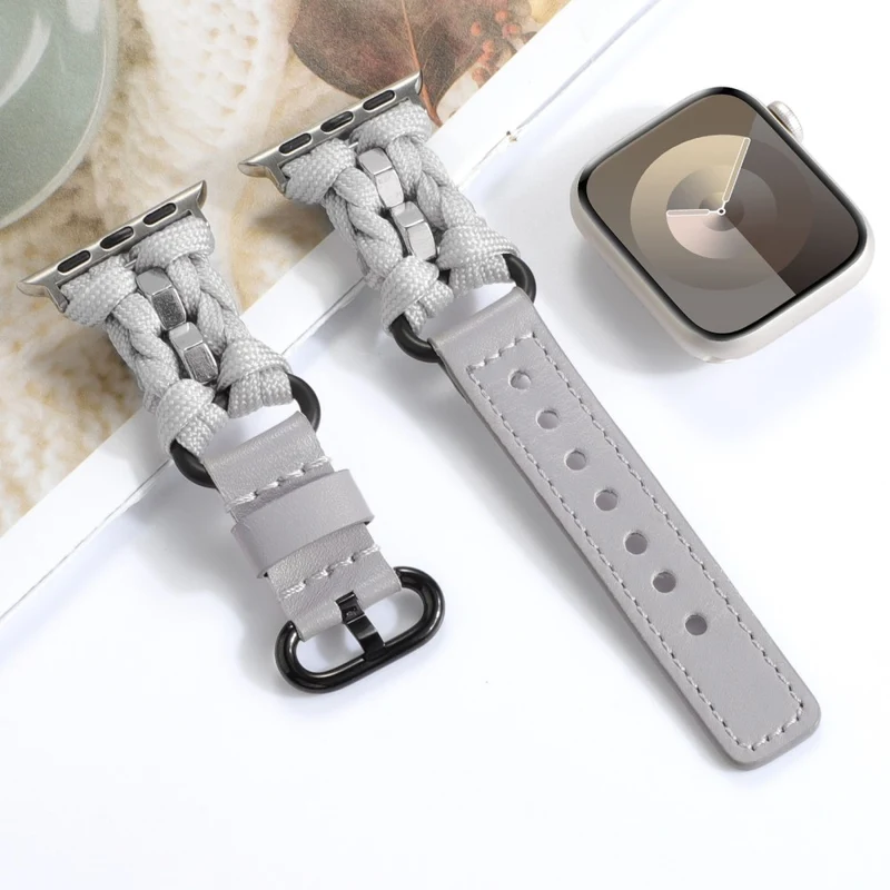 Apple Watch Series 41mm / 40mm / 38mm Nuts Decor Braided Band Watch Strap